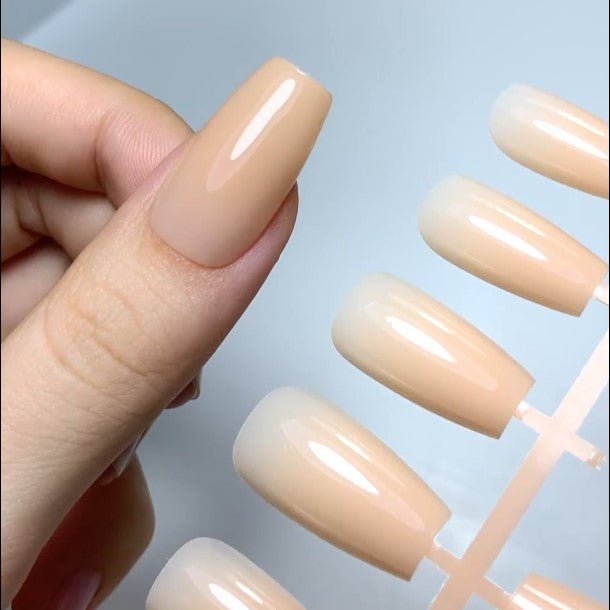 LAVIS Press On Pro - Coffin Medium Ombre Colors - DTK Nail Supply