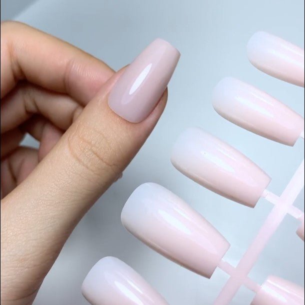LAVIS Press On Pro - Coffin Medium Ombre Colors - DTK Nail Supply