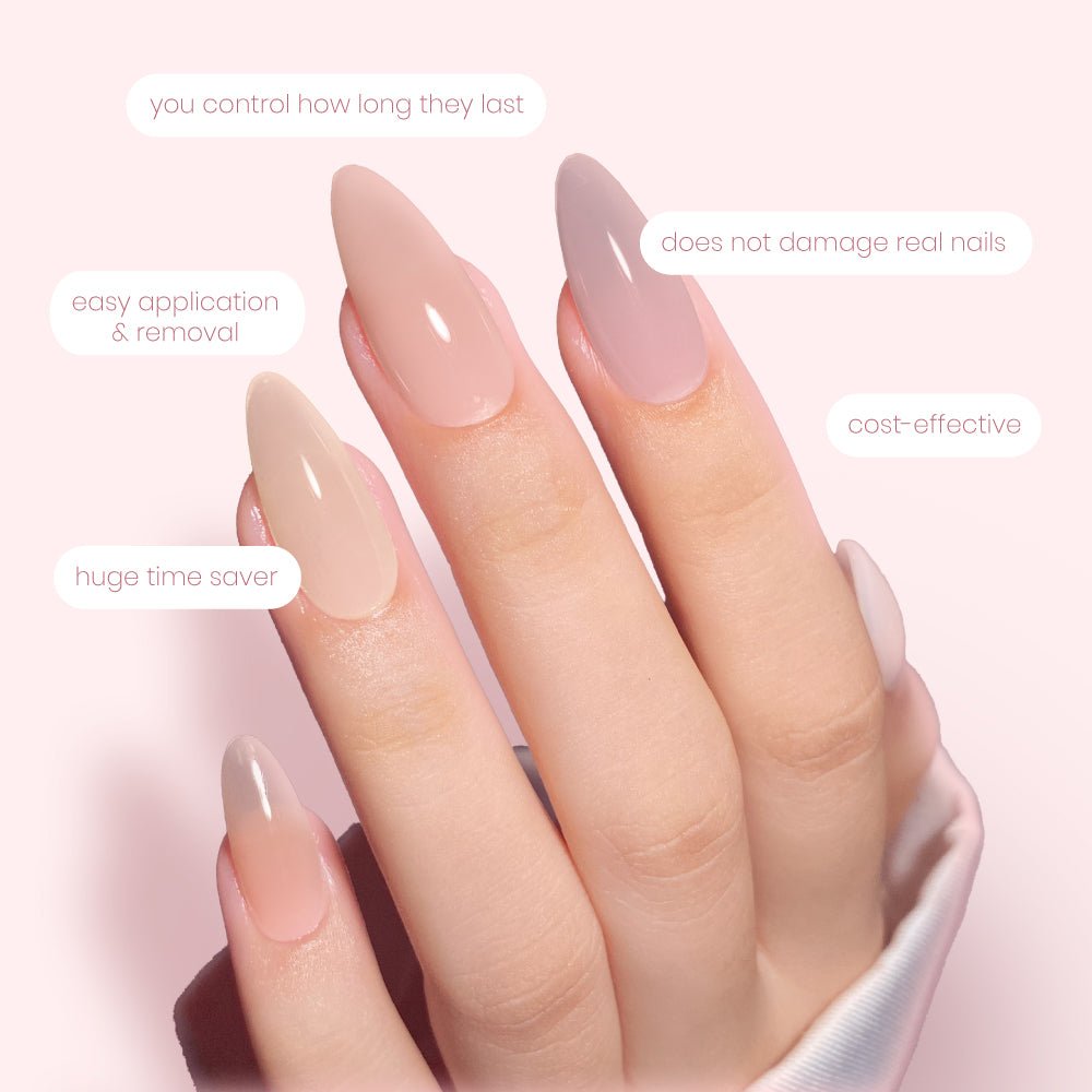 LAVIS Press On Pro - Square Medium Ombre Color - DTK Nail Supply