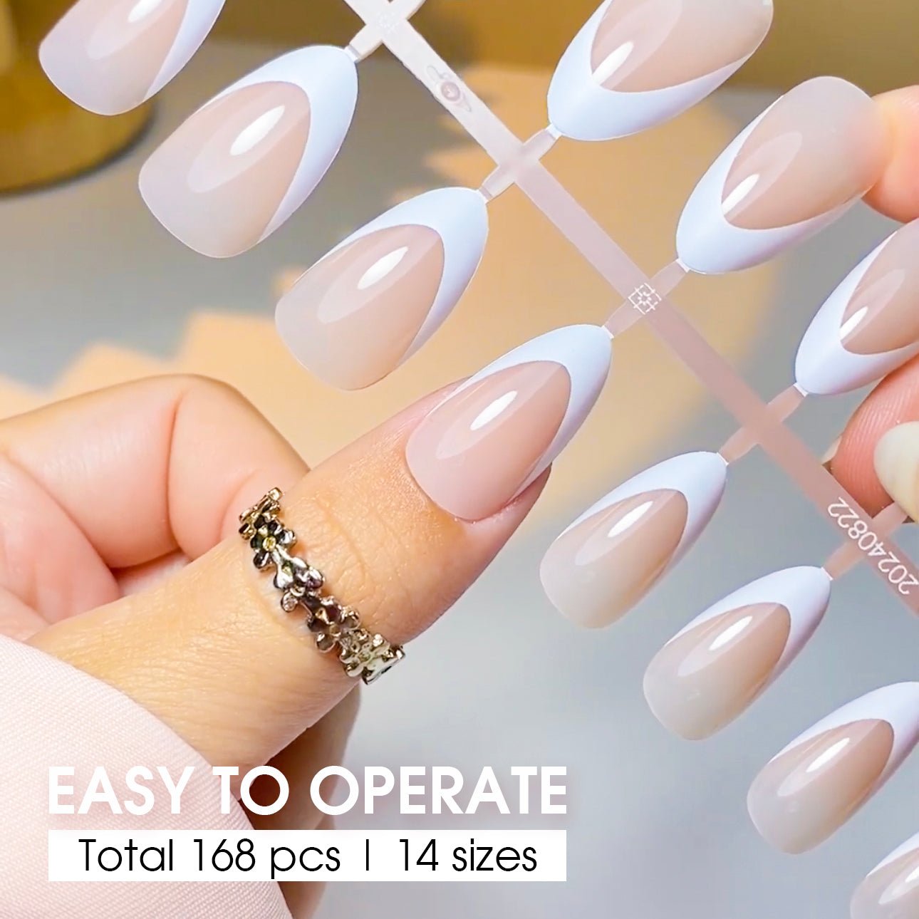 LAVIS Press On Pro - Square Medium Ombre Color - DTK Nail Supply