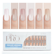 LAVIS Press On Pro - Square Medium Ombre Color - DTK Nail Supply
