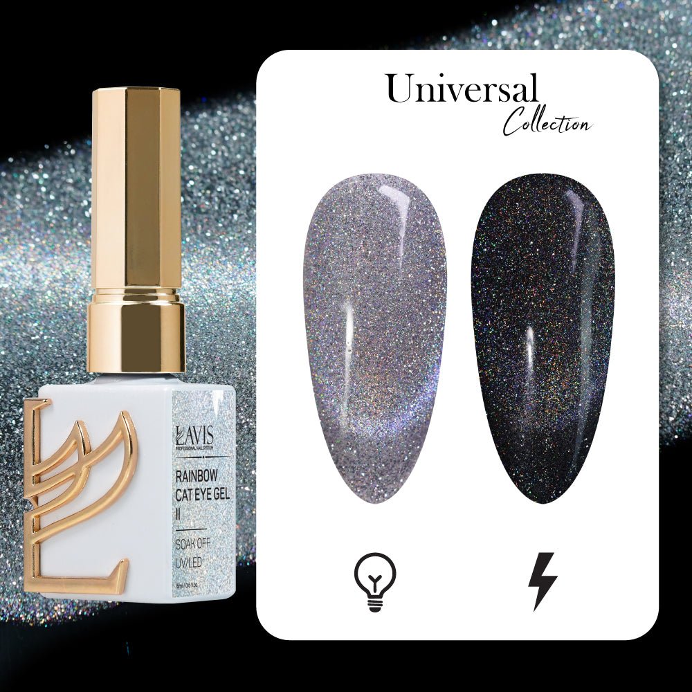 LAVIS Rainbow Cat Eye Gel II - Universal Cat Eye Collection - DTK Nail Supply
