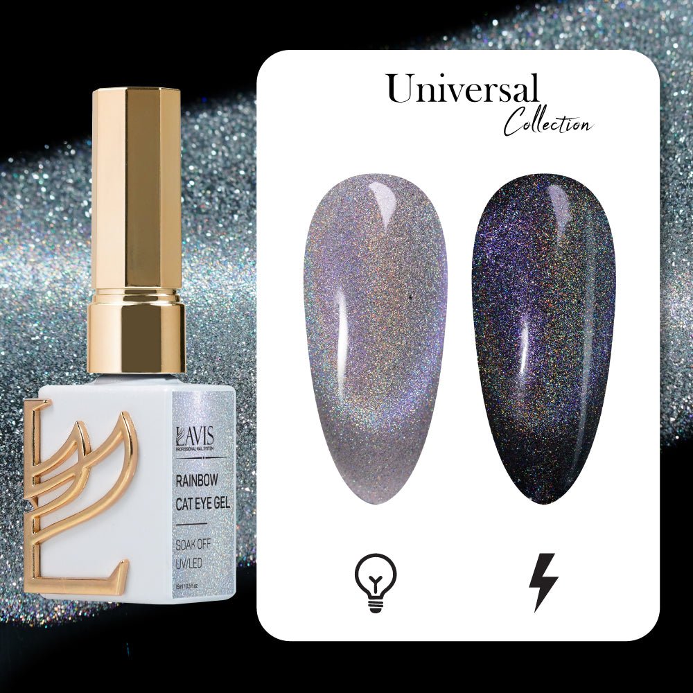 LAVIS Rainbow Cat Eye Gel - Universal Cat Eye Collection - DTK Nail Supply