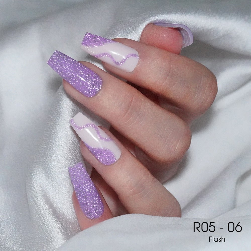 LAVIS Reflective R05 - 06 - Gel Polish 0.5 oz - Blossom Bass Reflective Collection - DTK Nail Supply