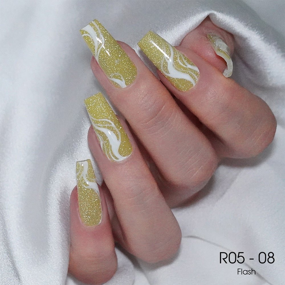LAVIS Reflective R05 - 08 - Gel Polish 0.5 oz - Blossom Bass Reflective Collection - DTK Nail Supply