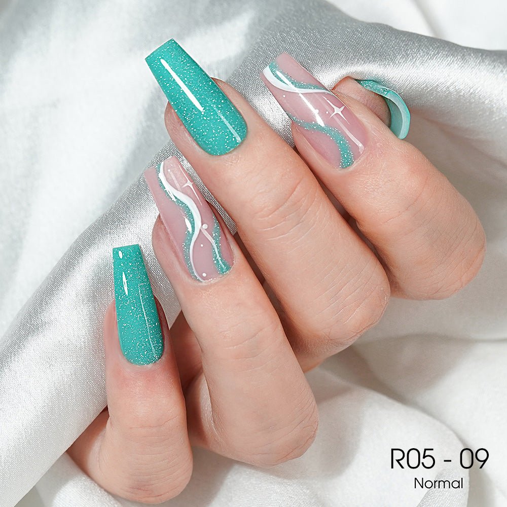 LAVIS Reflective R05 - 09 - Gel Polish 0.5 oz - Blossom Bass Reflective Collection - DTK Nail Supply