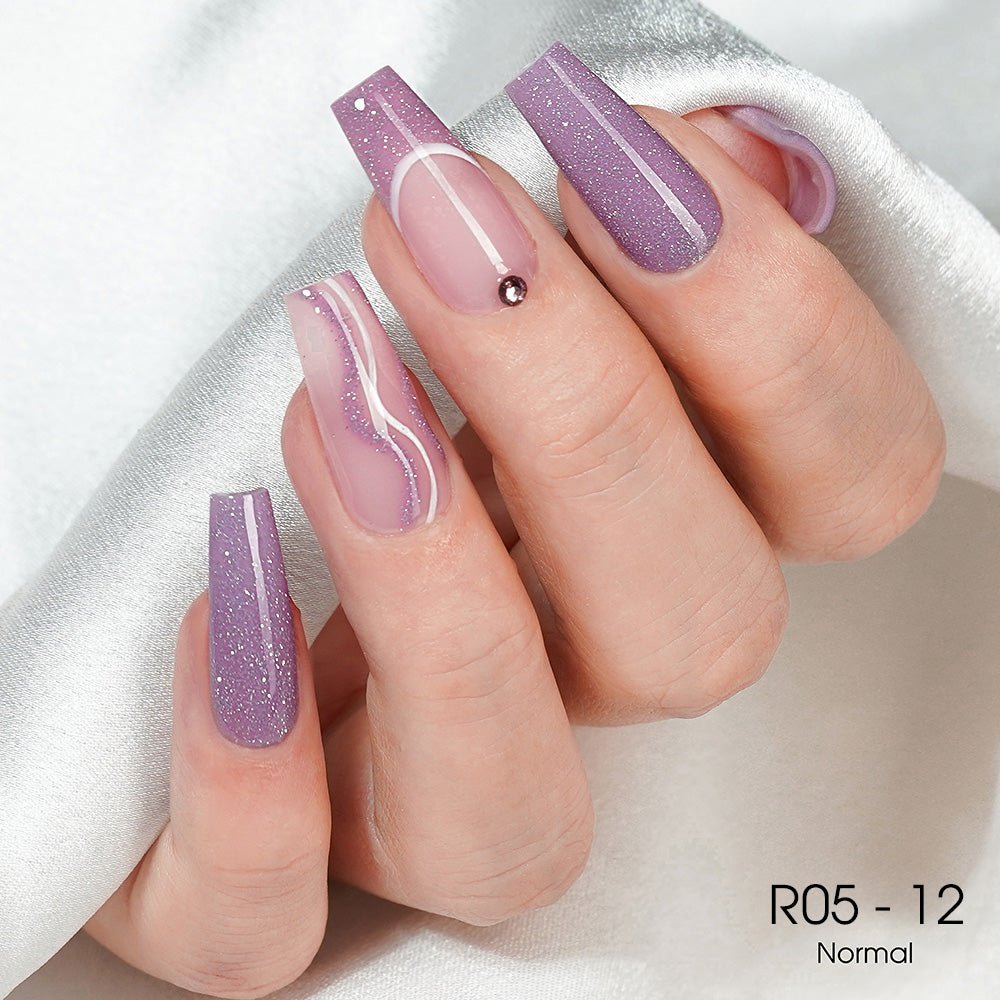 LAVIS Reflective R05 - 12 - Gel Polish 0.5 oz - Blossom Bass Reflective Collection - DTK Nail Supply