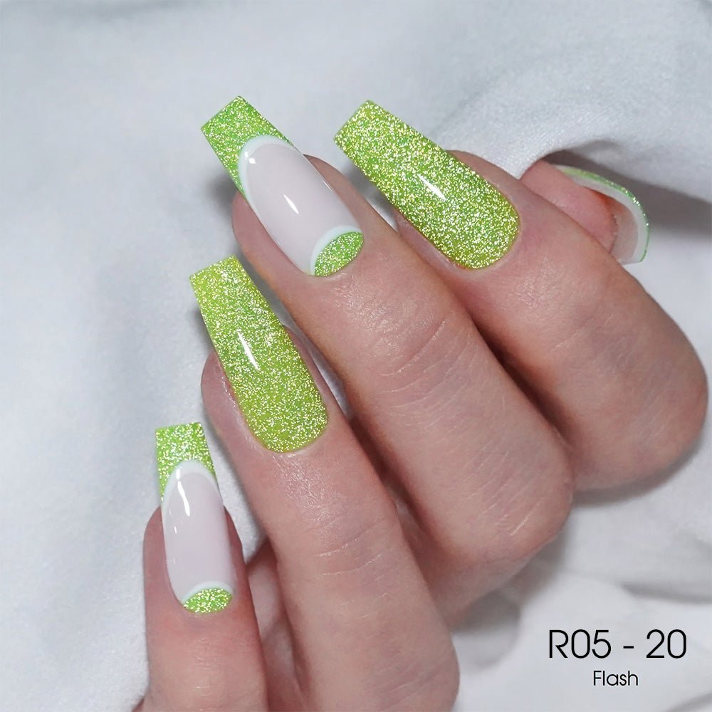 LAVIS Reflective R05 - 20 - Gel Polish 0.5 oz - Neon Lights Reflective Collection - DTK Nail Supply