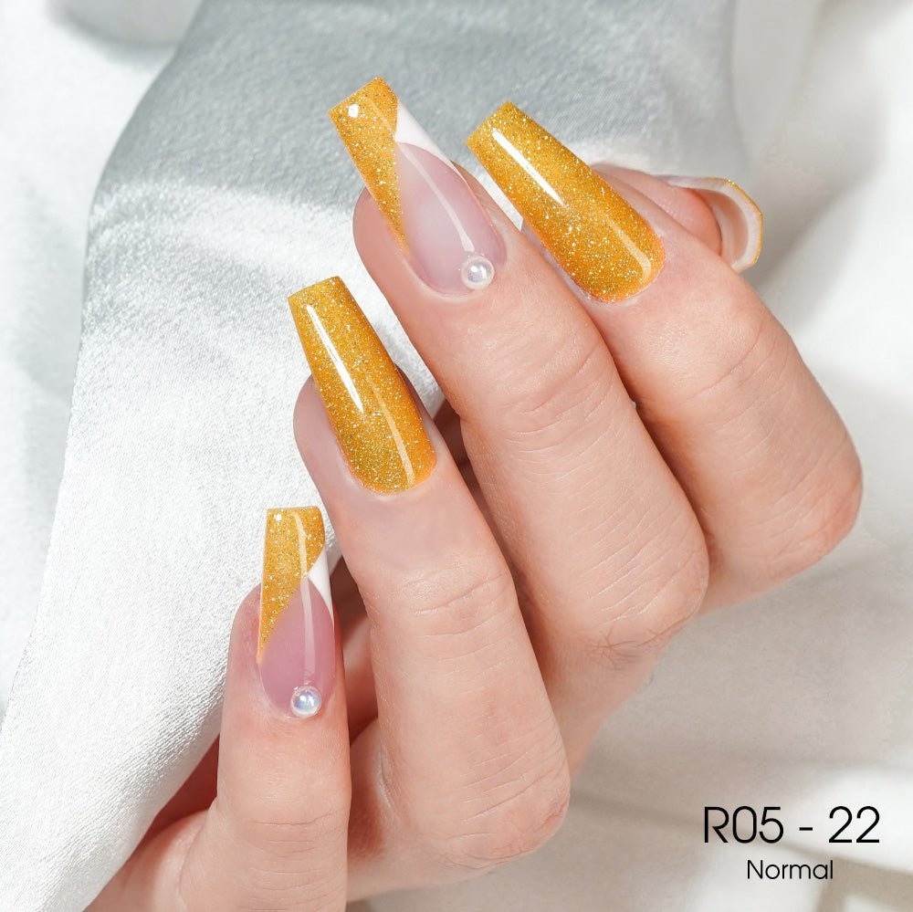 LAVIS Reflective R05 - 22 - Gel Polish 0.5 oz - Neon Lights Reflective Collection - DTK Nail Supply