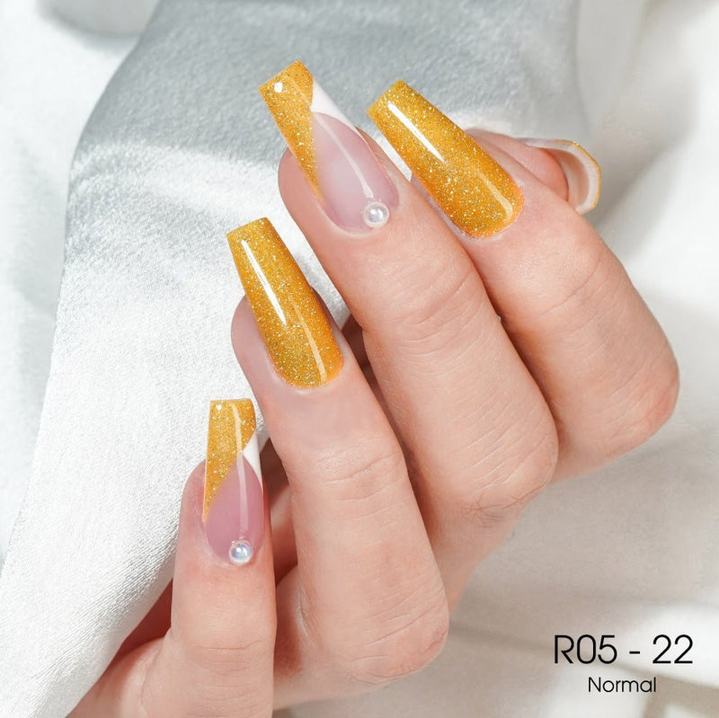 LAVIS Reflective R05 - 22 - Gel Polish 0.5 oz - Neon Lights Reflective Collection - DTK Nail Supply