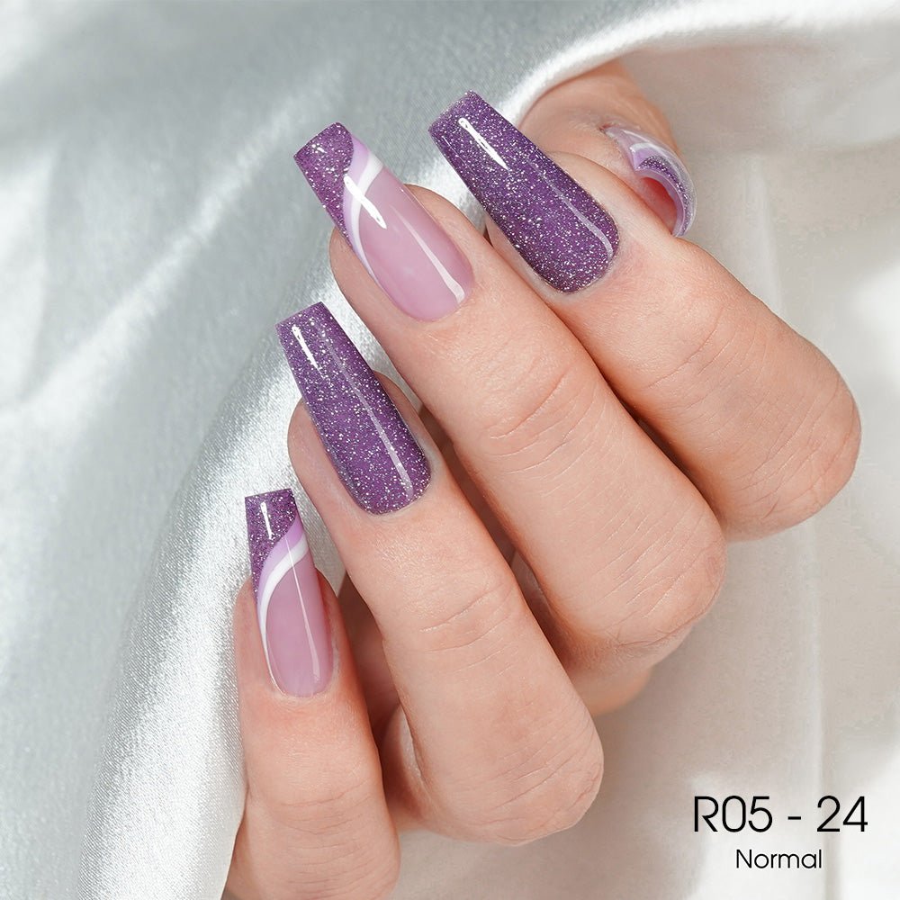 LAVIS Reflective R05 - 24 - Gel Polish 0.5 oz - Neon Lights Reflective Collection - DTK Nail Supply