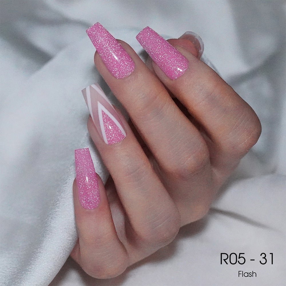 LAVIS Reflective R05 - 31 - Gel Polish 0.5 oz - Glow With The Flow Reflective Collection - DTK Nail Supply