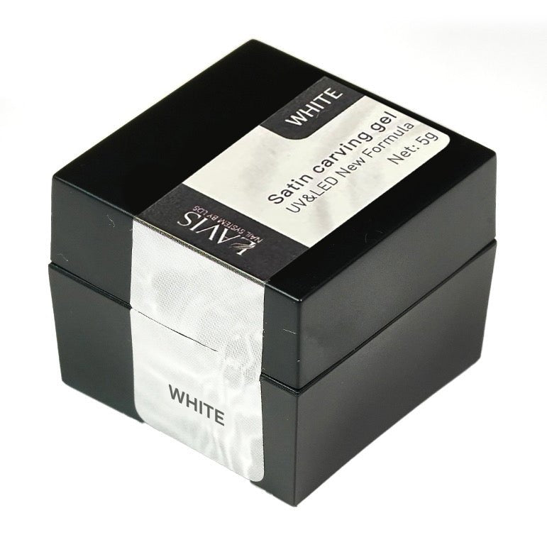 Lavis Satin Carving Gel - 5g White - DTK Nail Supply