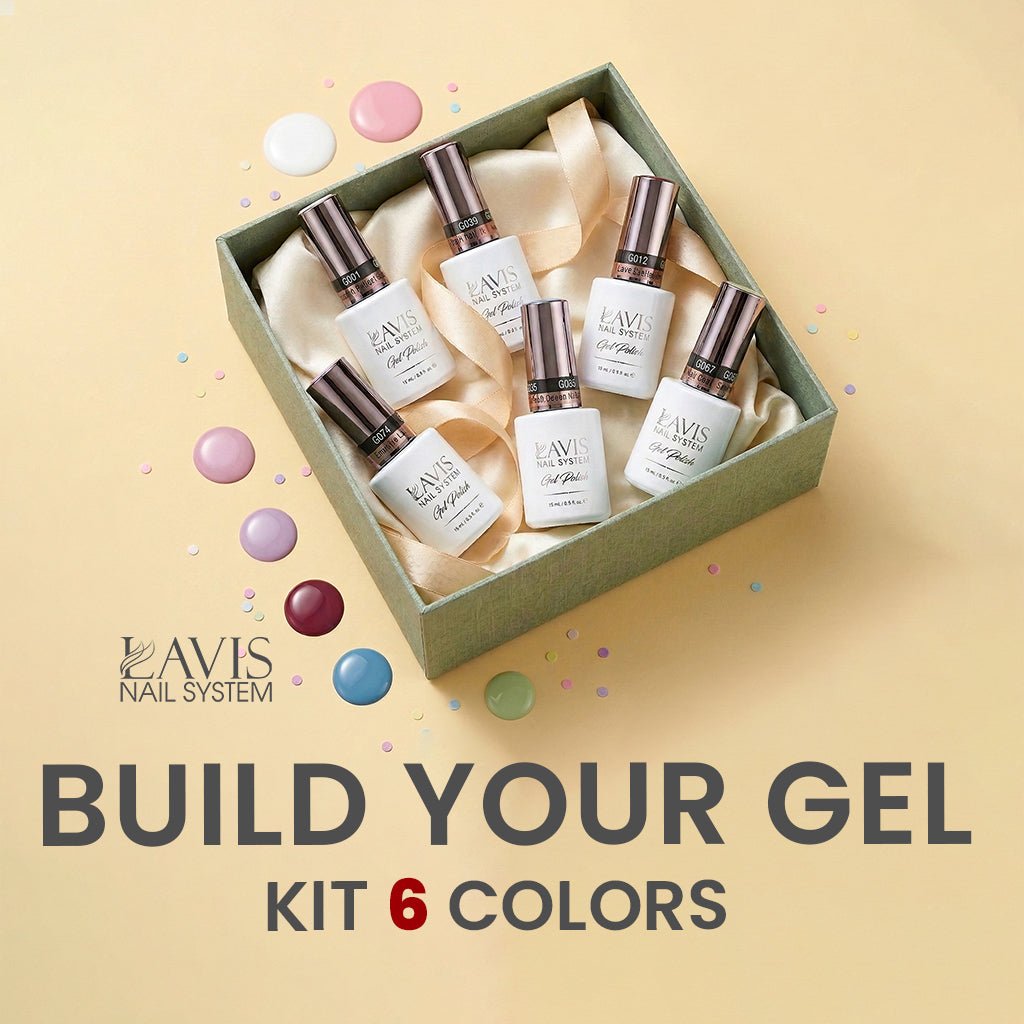 LAVIS Set Gel Polish - Build Your Own 6 Gel Kit - DTK Nail Supply