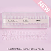 LAVIS - SHORT ALMOND - 240 Pcs - DTK Nail Supply