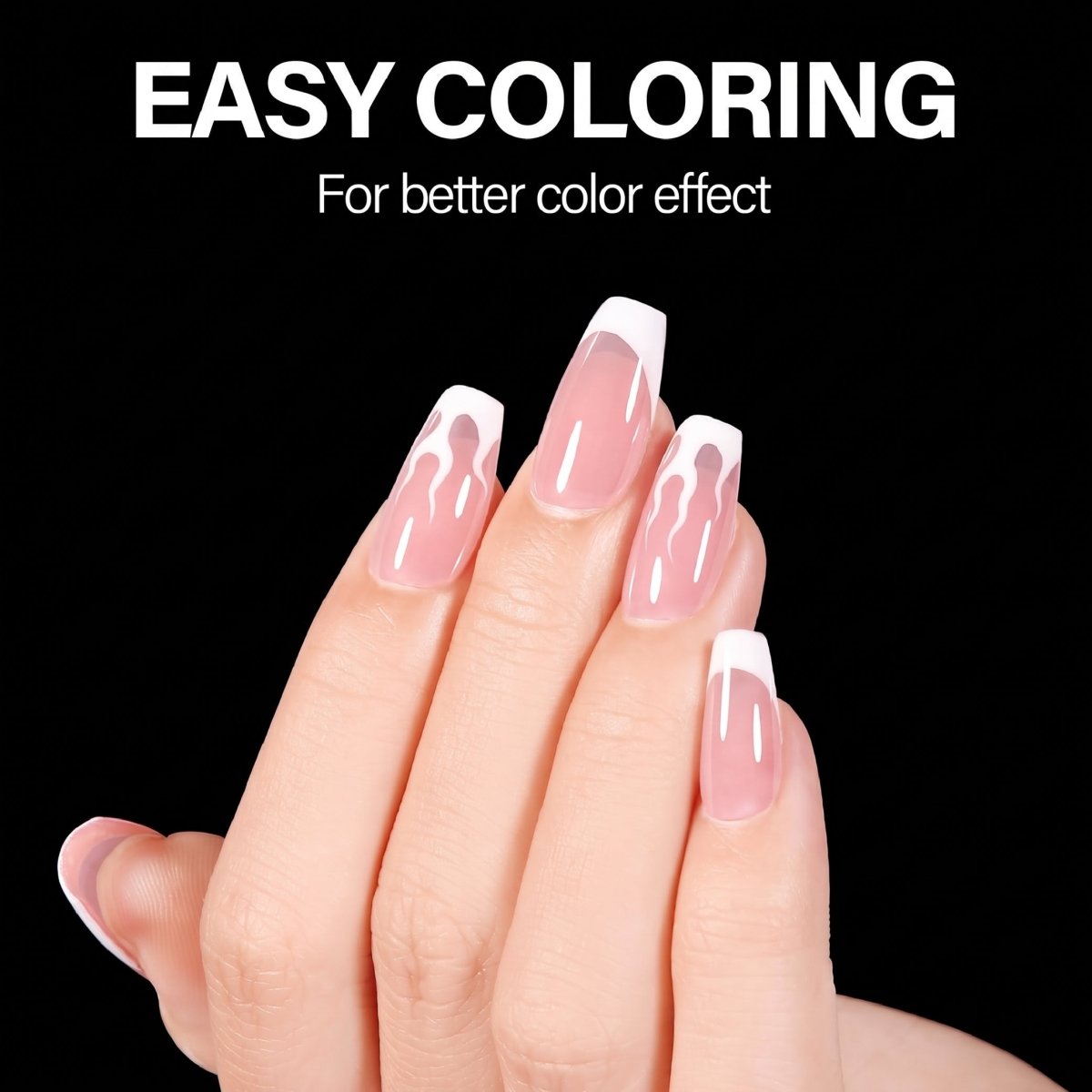 LAVIS Square Short - 12 Sizes Half Buffed - Soft Gel Tips - DTK Nail Supply