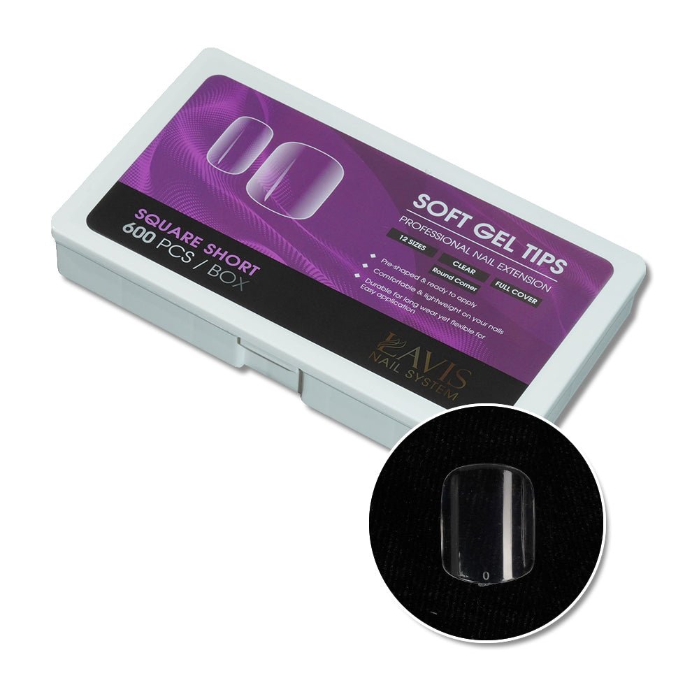 LAVIS Square - Soft Gel Tips - DTK Nail Supply