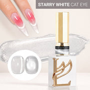 Lavis Starry White Cat Eye Gel (Super Clear Cat Eye) - DTK Nail Supply