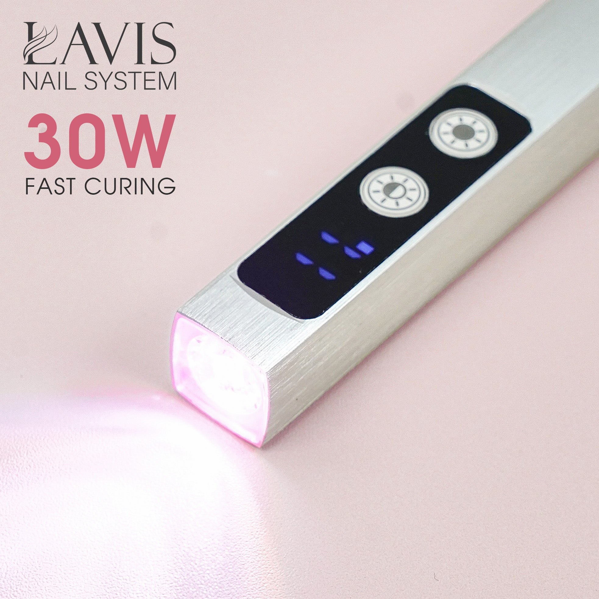 LAVIS Steel Lamp LED Digital Display - DTK Nail Supply