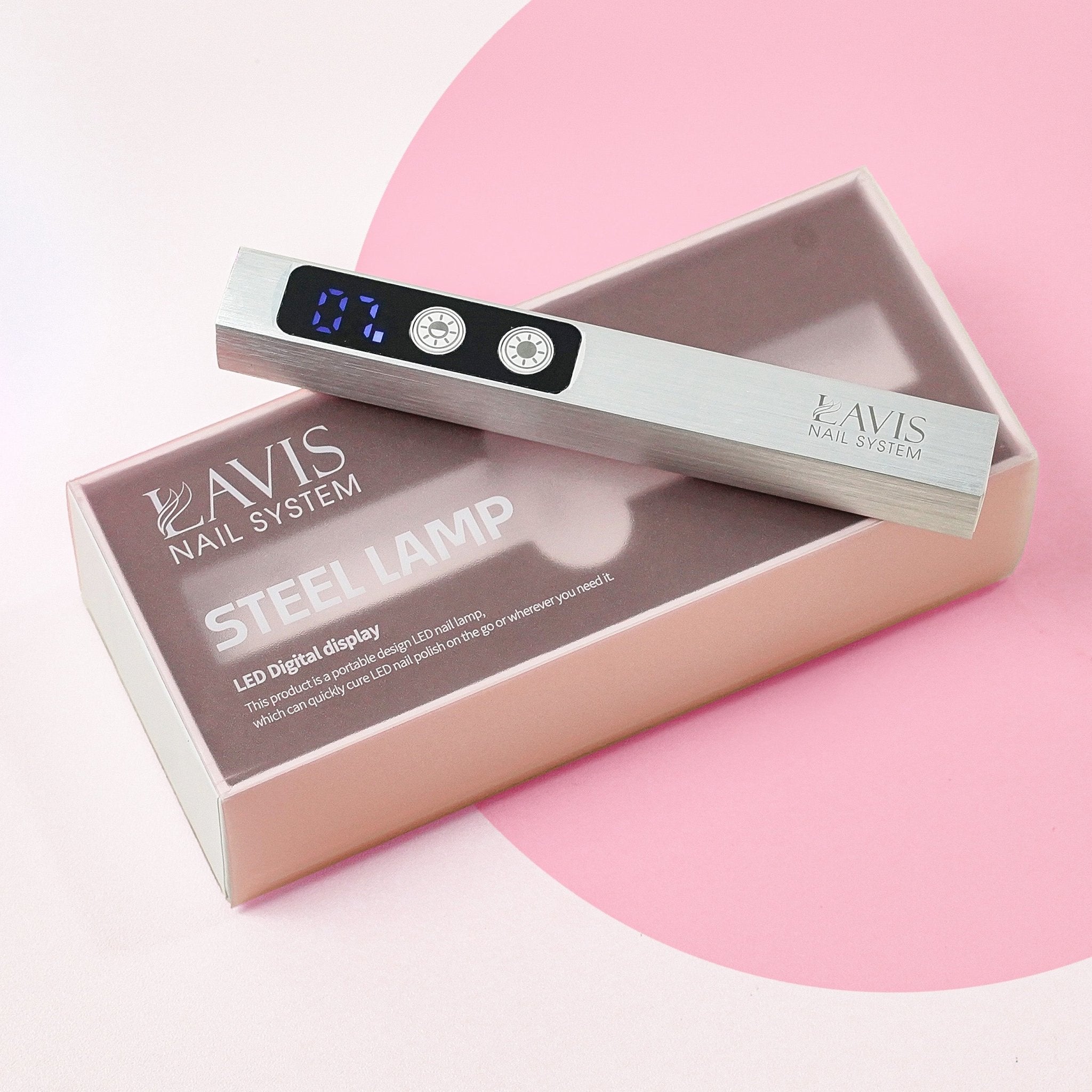 LAVIS Steel Lamp LED Digital Display - DTK Nail Supply
