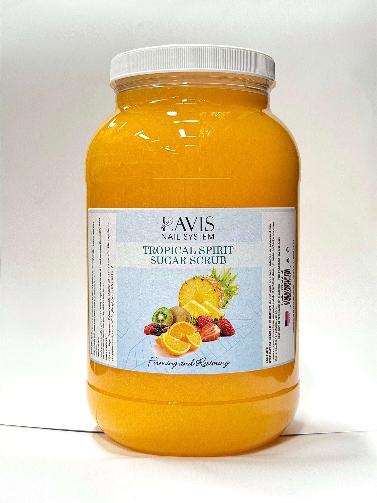 LAVIS - Tropical Spirit - Sugar Scrub for Pedicure - 1 gallon - DTK Nail Supply