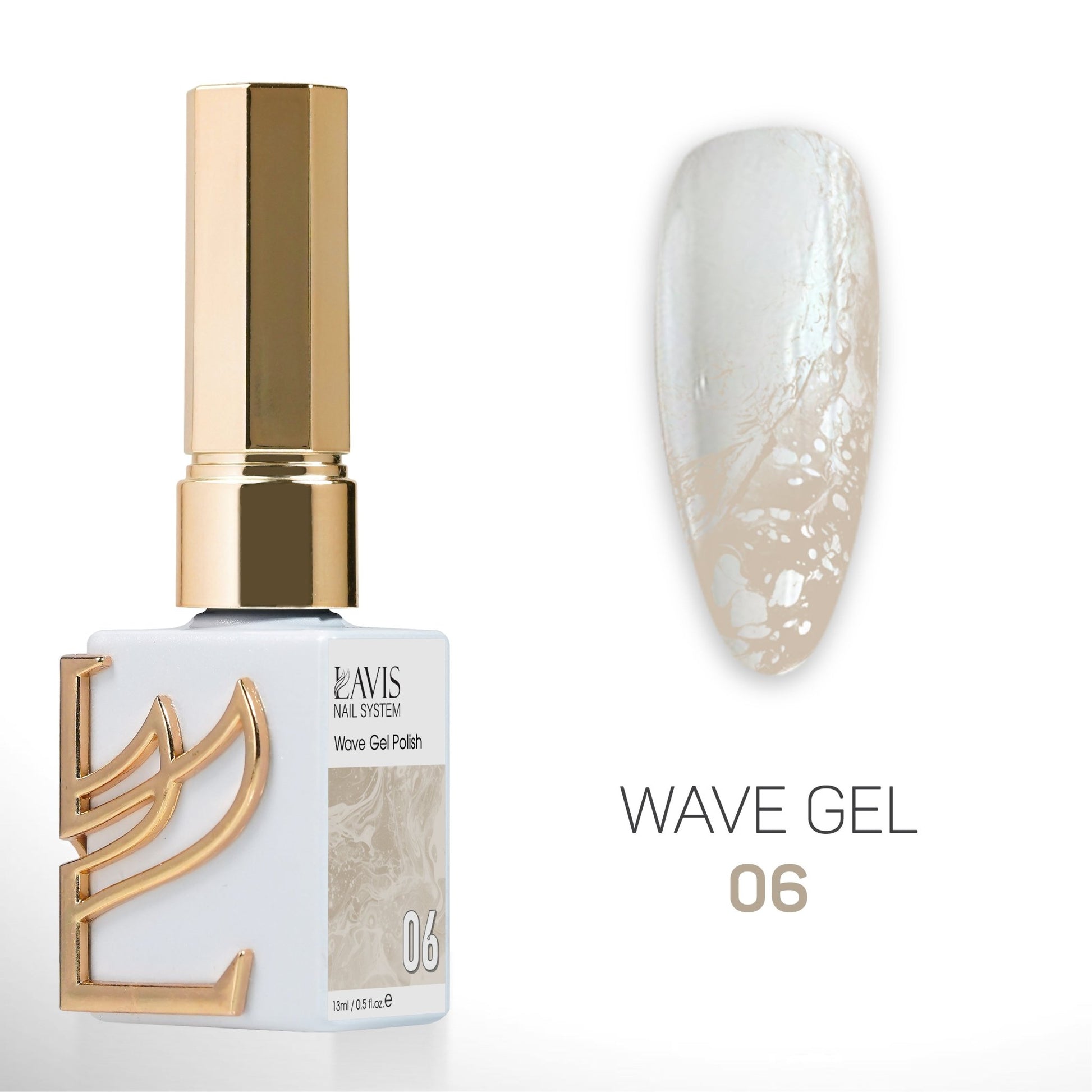 LAVIS Wave Gel Set 10 Colors - 0.5 oz - DTK Nail Supply
