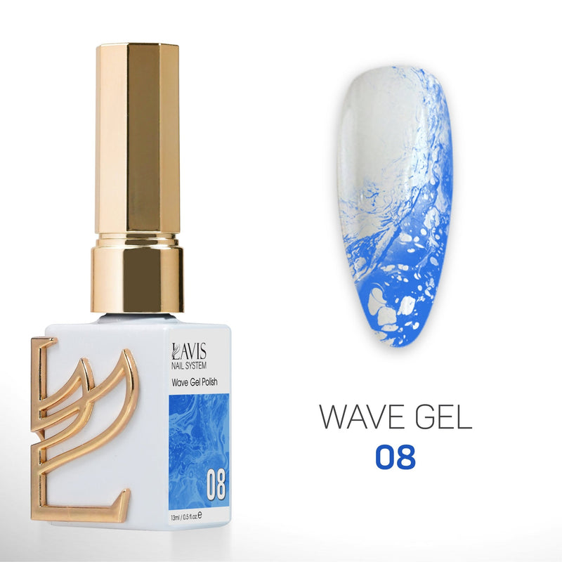 LAVIS Wave Gel Set 10 Colors - 0.5 oz - DTK Nail Supply