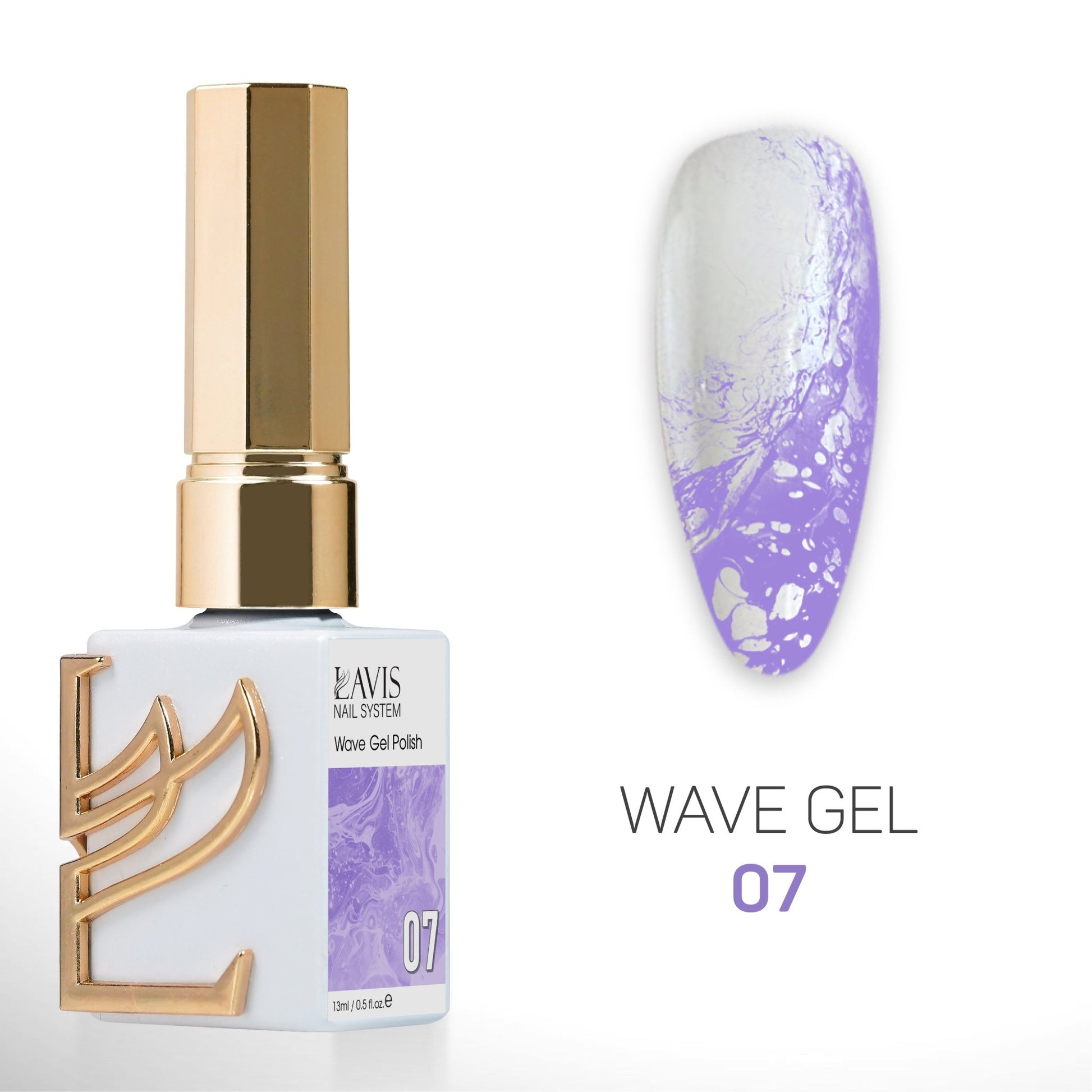 LAVIS Wave Gel Set 10 Colors - 0.5 oz - DTK Nail Supply