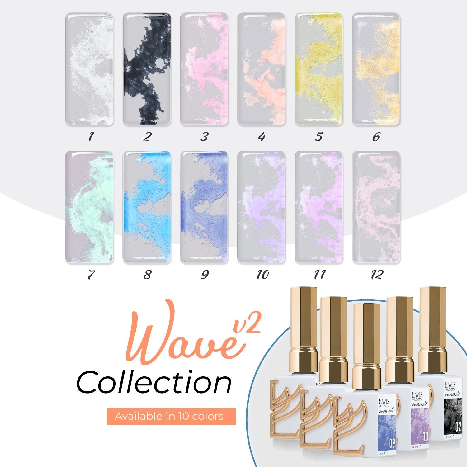 LAVIS Wave Gel (Ver 2) - 01 - 0.5 oz - DTK Nail Supply