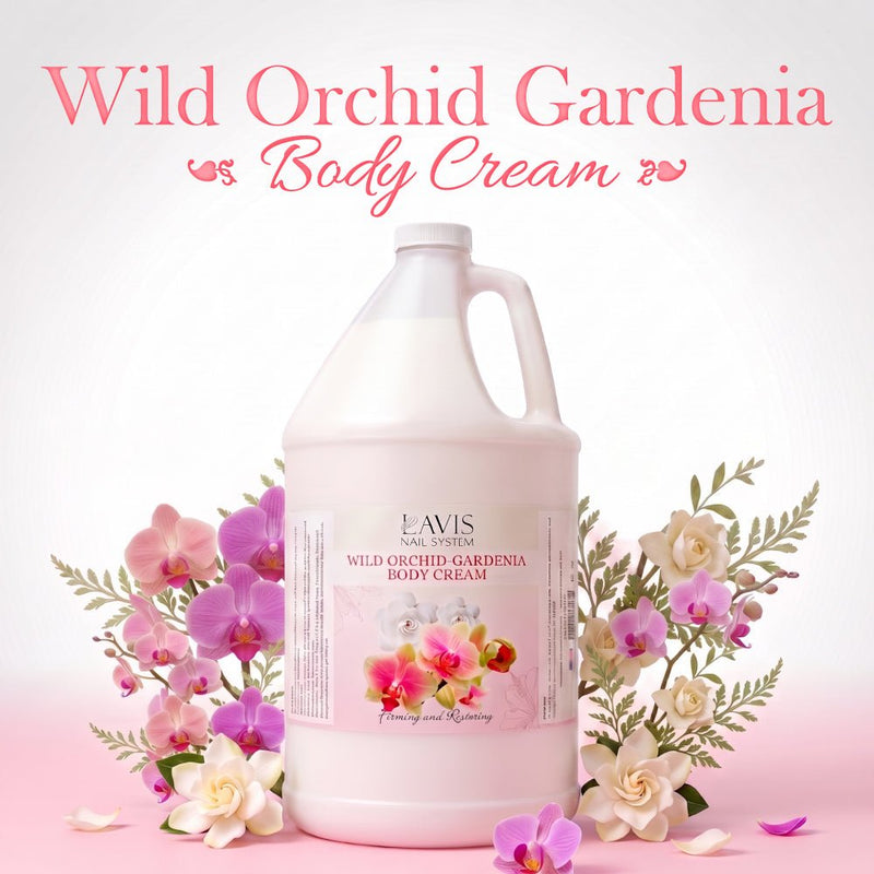 LAVIS Wild Orchid Gardenia Foot Massage Lotion — 1-Gallon Salon Closing Refill - DTK Nail Supply