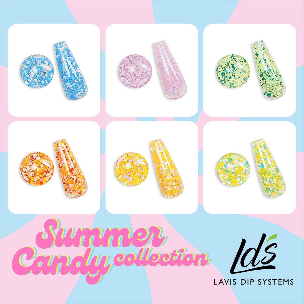 LDS 01 Aurora Shine - Gel Polish 0.5 oz - Summer Candy - DTK Nail Supply