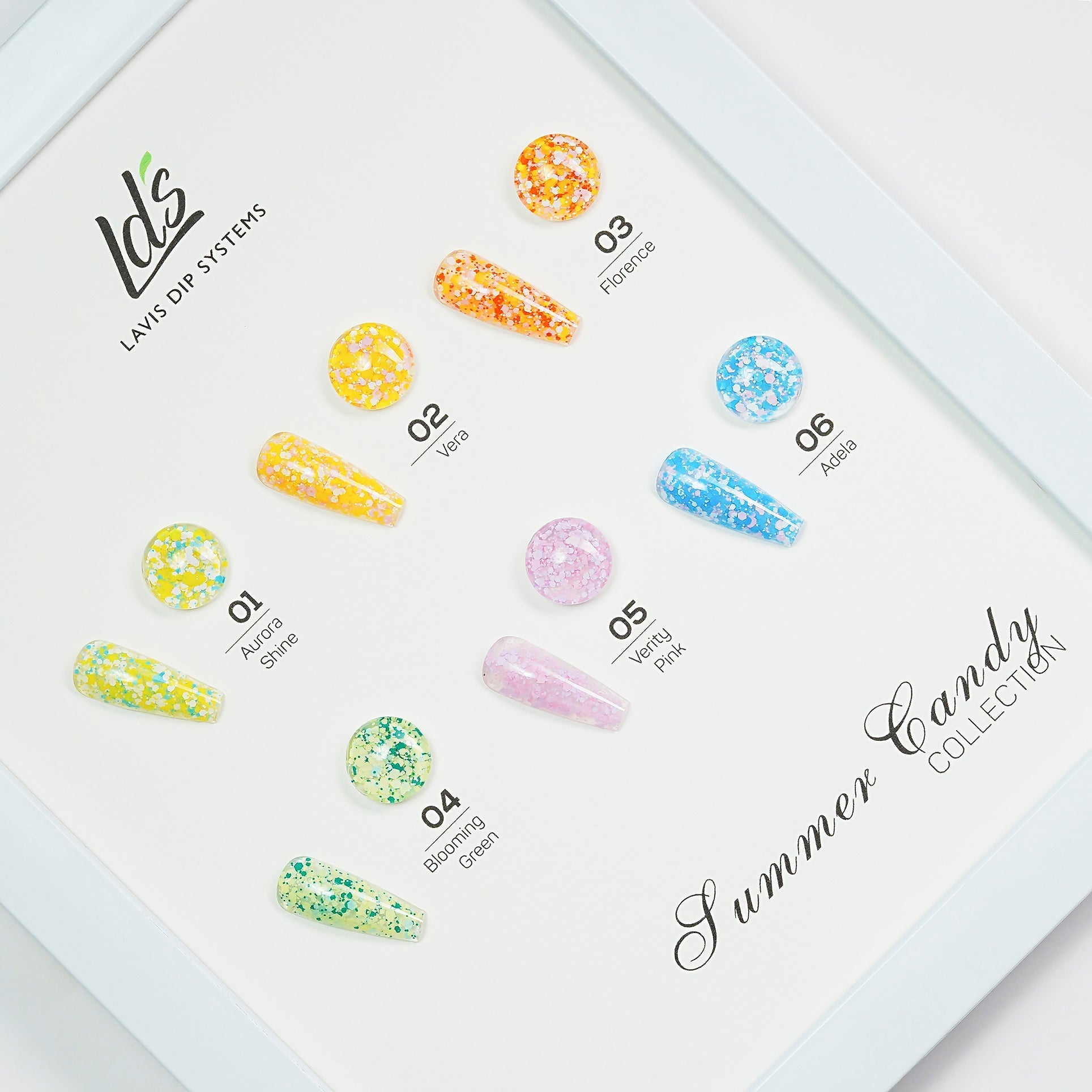 LDS 01 Aurora Shine - Gel Polish 0.5 oz - Summer Candy - DTK Nail Supply