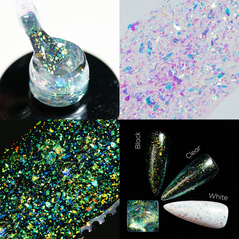 LDS 01 Limond Shine - Gel Polish 0.5 oz - Aurora Top Coat - DTK Nail Supply