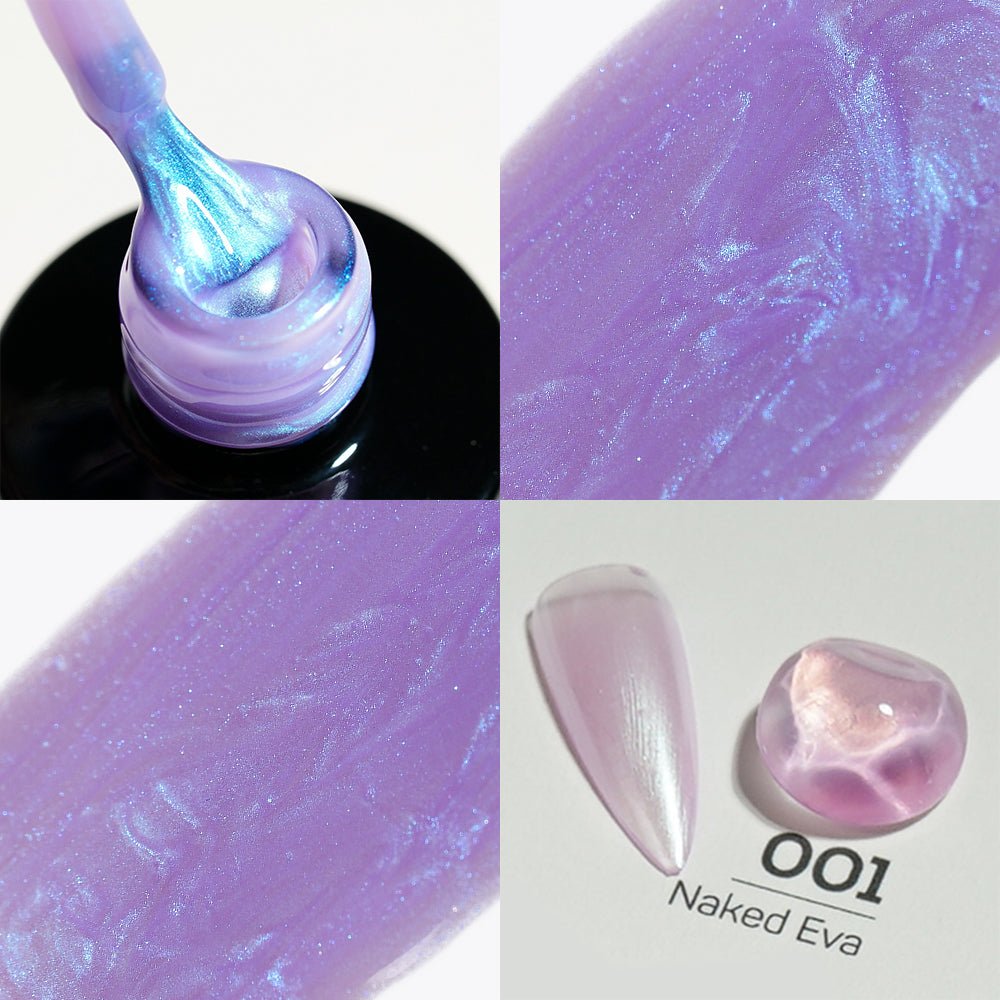 LDS 01 Naked Eva - Gel Polish 0.5 oz - Shell Aurora - DTK Nail Supply