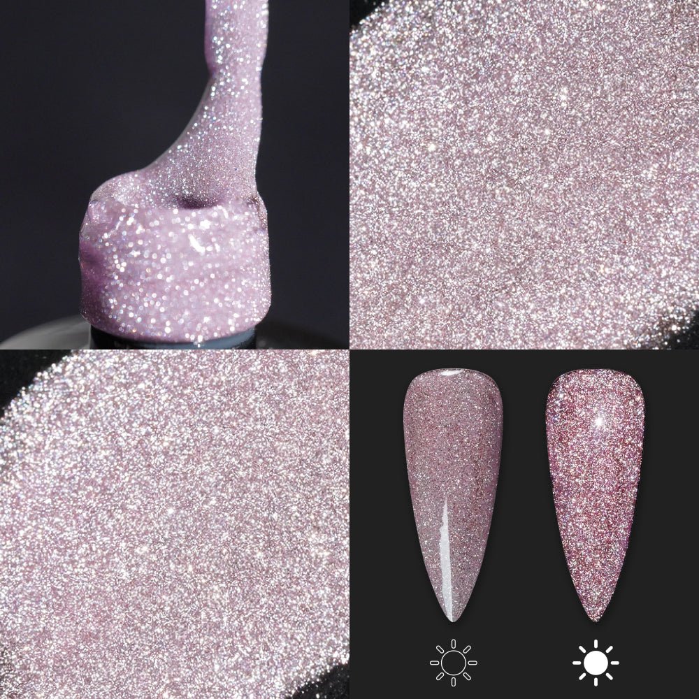 LDS 02 - Gel Polish 0.5 oz - Super Sparkle Reflective Collection - DTK Nail Supply