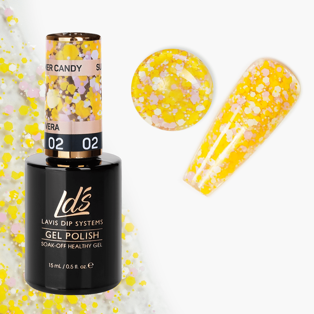 LDS 02 Vera - Gel Polish 0.5 oz - Summer Candy - DTK Nail Supply