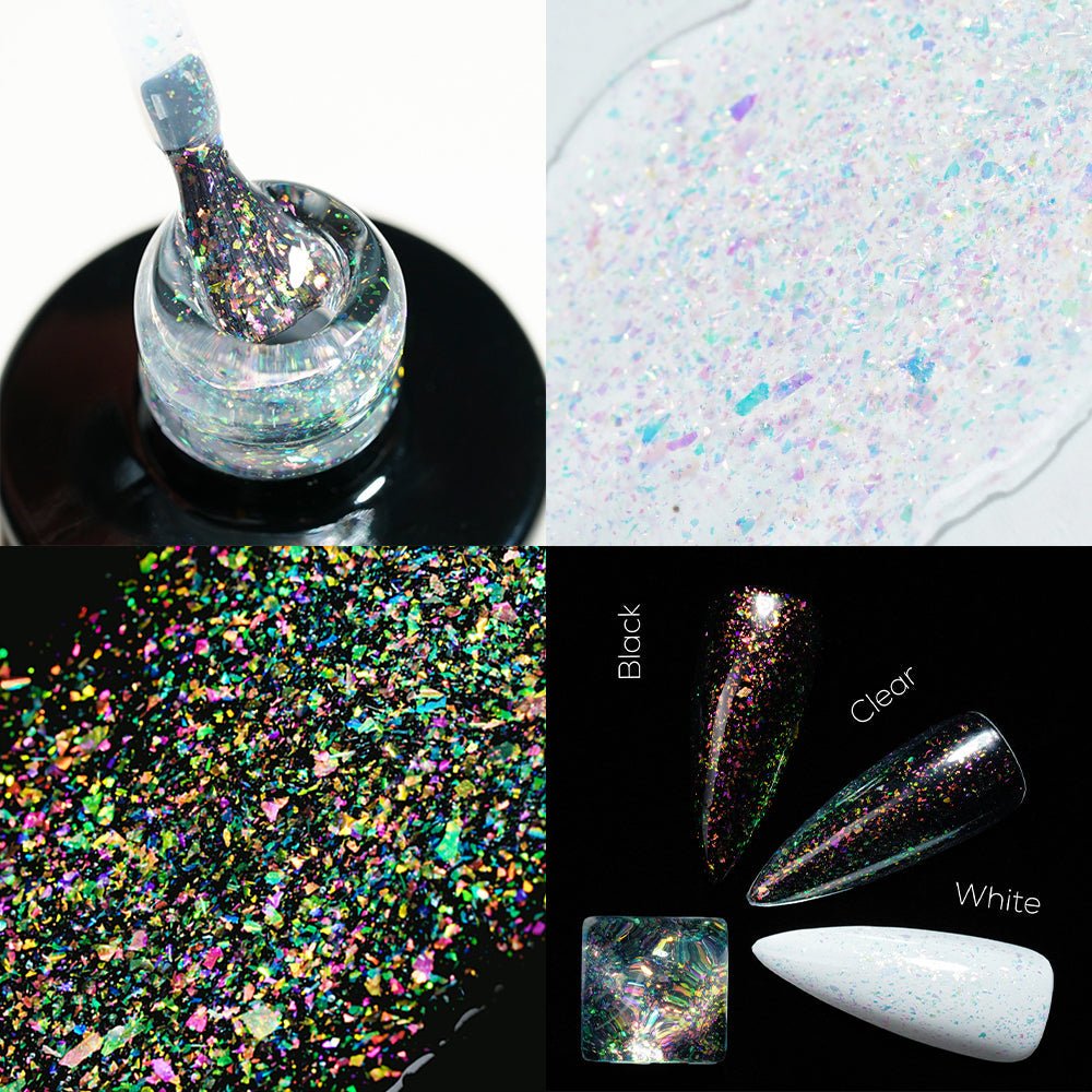 LDS 03 Murrey Flash - Gel Polish 0.5 oz - Aurora Top Coat - DTK Nail Supply