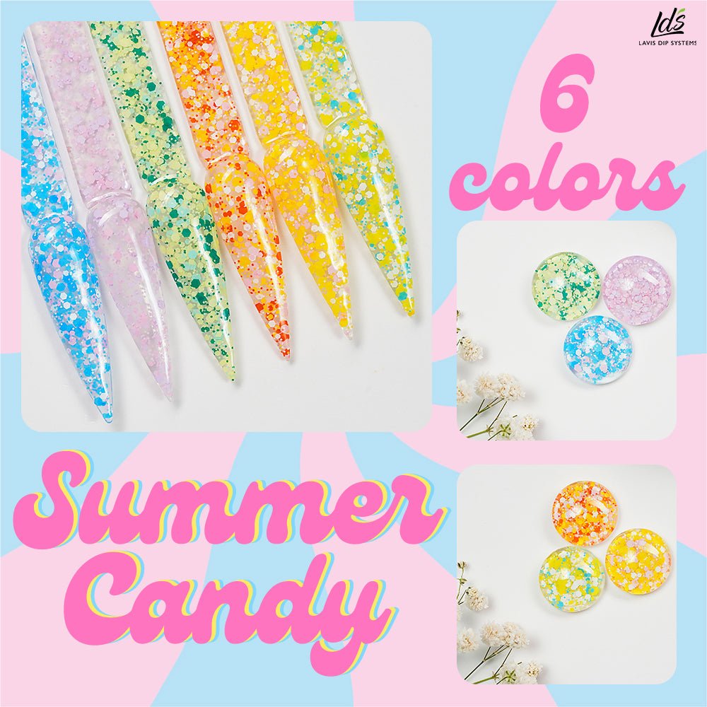 LDS 04 Blooming Green - Gel Polish 0.5 oz - Summer Candy - DTK Nail Supply