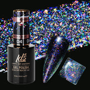 LDS 04 Peacock Blue - Gel Polish 0.5 oz - Aurora Top Coat - DTK Nail Supply