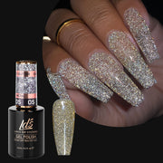 LDS 05 Full Metal (ver2) - Gel Polish 0.5 oz - Diamond Reflective Glitter - DTK Nail Supply
