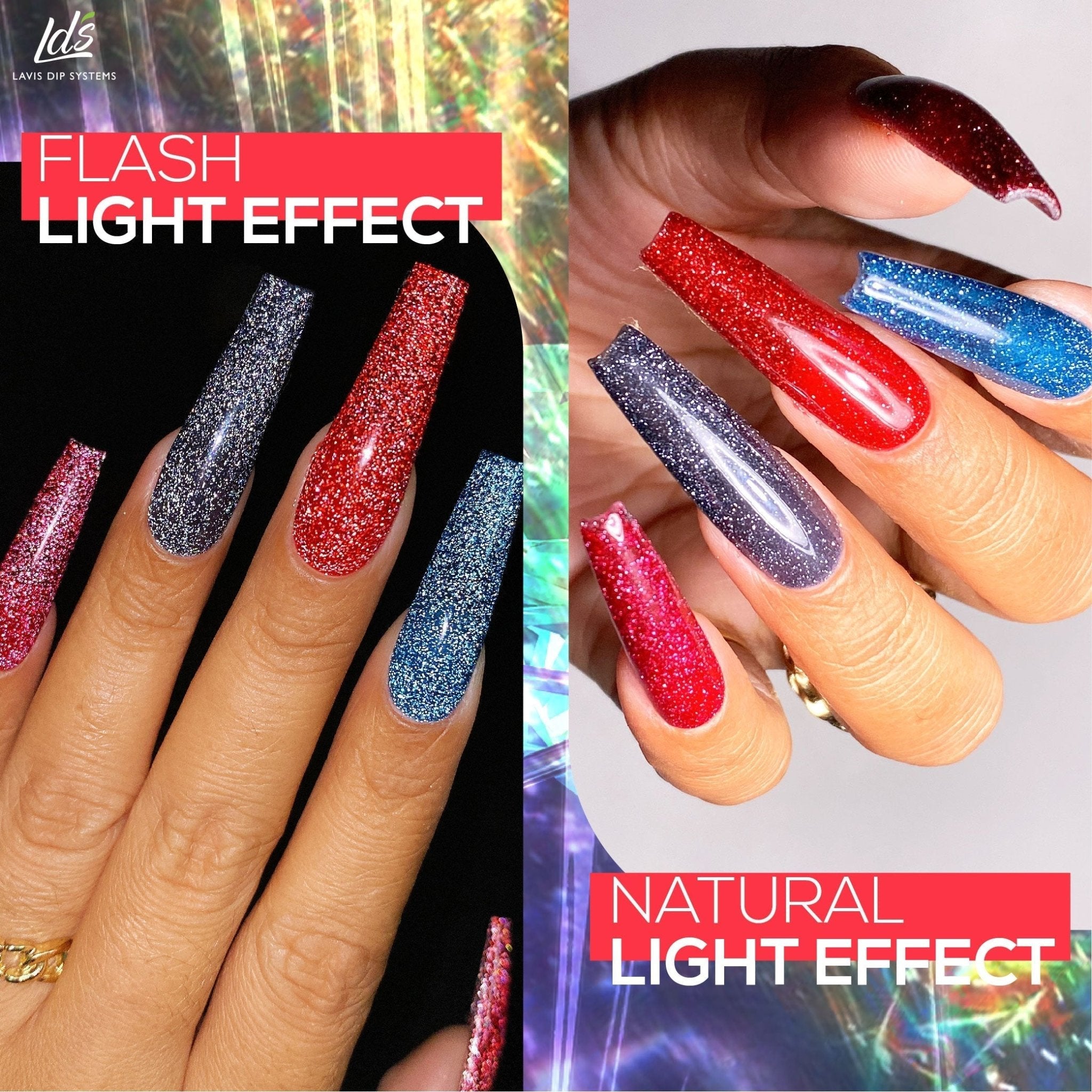 LDS 05 Full Metal (ver2) - Gel Polish 0.5 oz - Diamond Reflective Glitter - DTK Nail Supply