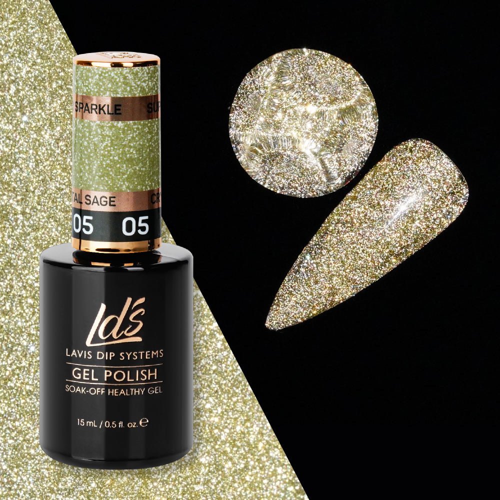 LDS 05 - Gel Polish 0.5 oz - Super Sparkle Reflective Collection - DTK Nail Supply