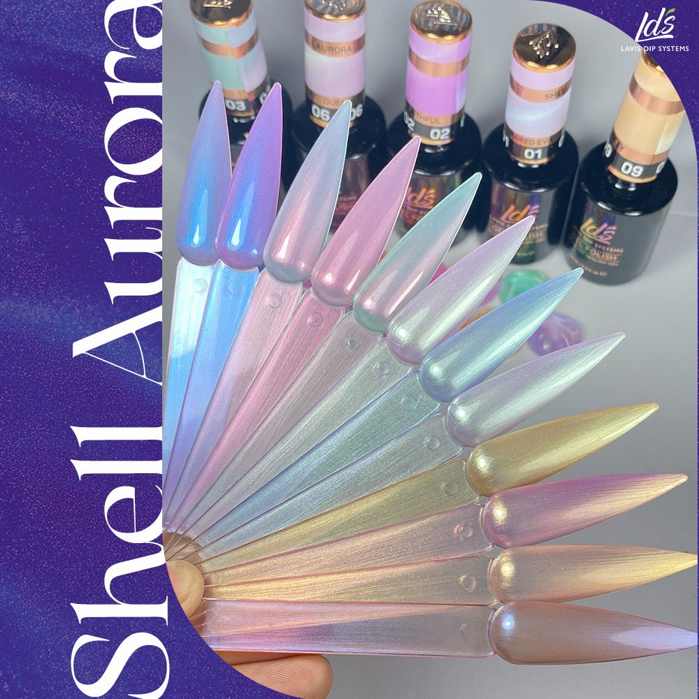 LDS 05 Super Cool Air - Gel Polish 0.5 oz - Shell Aurora - DTK Nail Supply