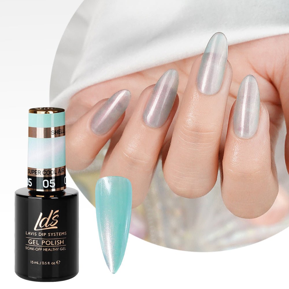 LDS 05 Super Cool Air - Gel Polish 0.5 oz - Shell Aurora - DTK Nail Supply