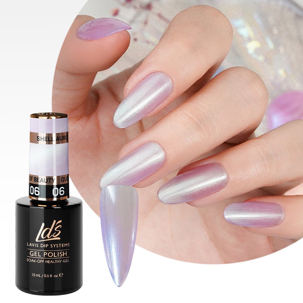 LDS 06 Queen Of Beauty - Gel Polish 0.5 oz - Shell Aurora - DTK Nail Supply