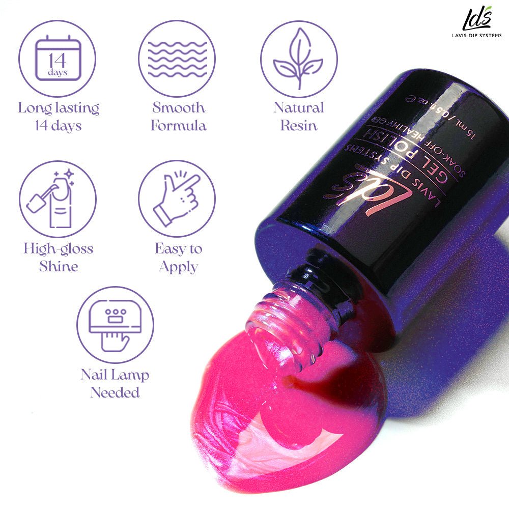 LDS 06 Queen Of Beauty - Gel Polish 0.5 oz - Shell Aurora - DTK Nail Supply