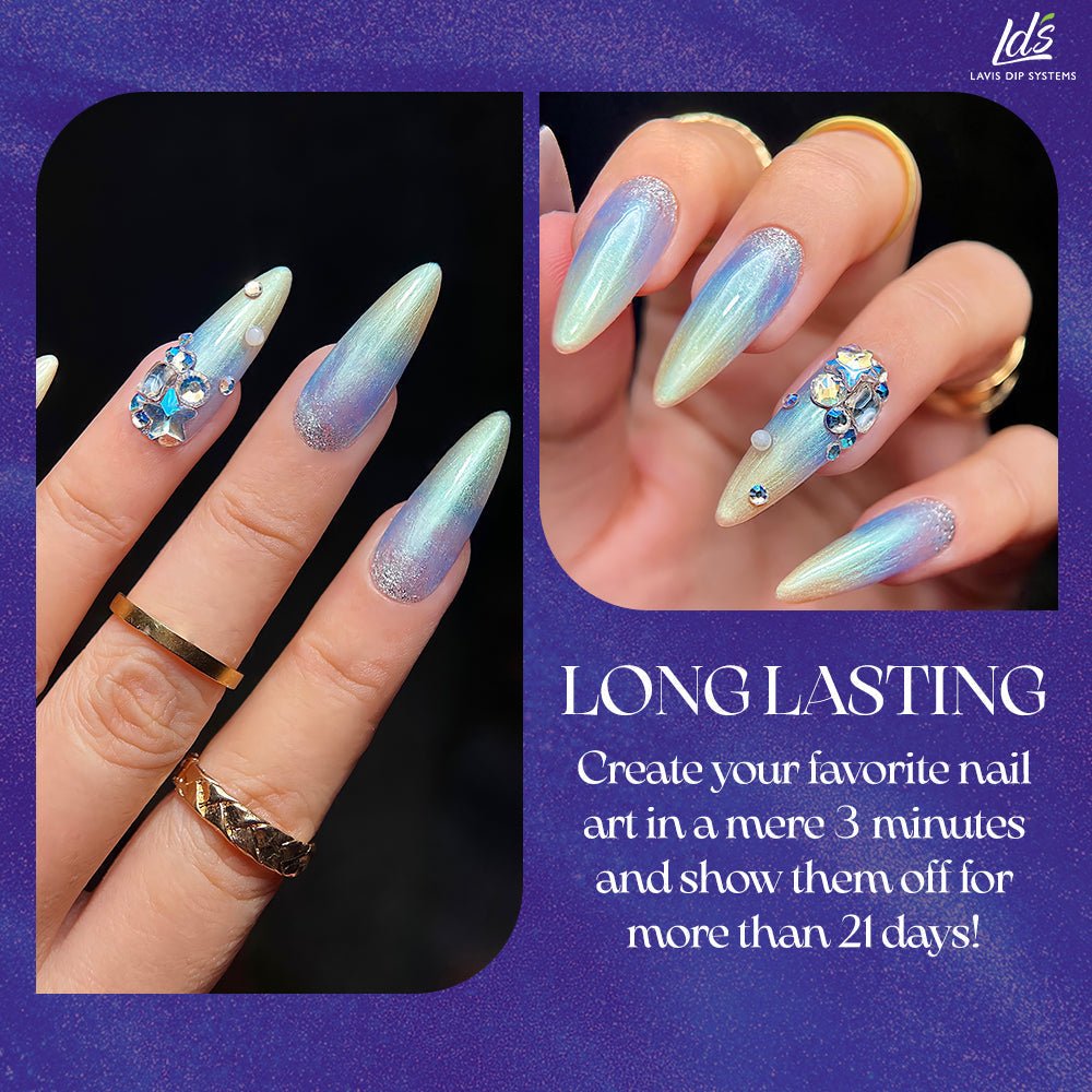 LDS 07 Aquamarine - Gel Polish 0.5 oz - Shell Aurora - DTK Nail Supply