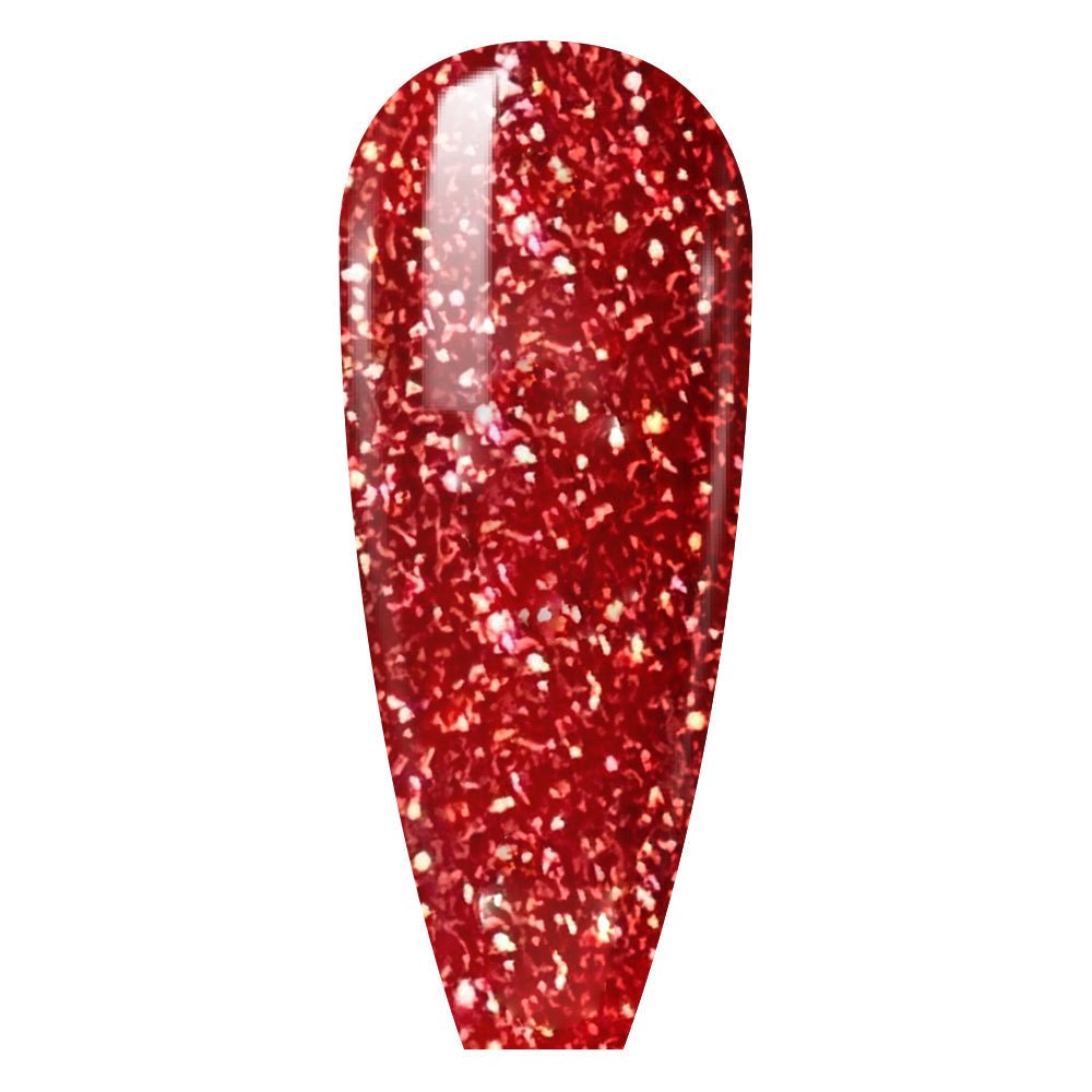 LDS 07 Blood Orange (ver2) - Gel Polish 0.5 oz - Diamond Reflective Glitter - DTK Nail Supply
