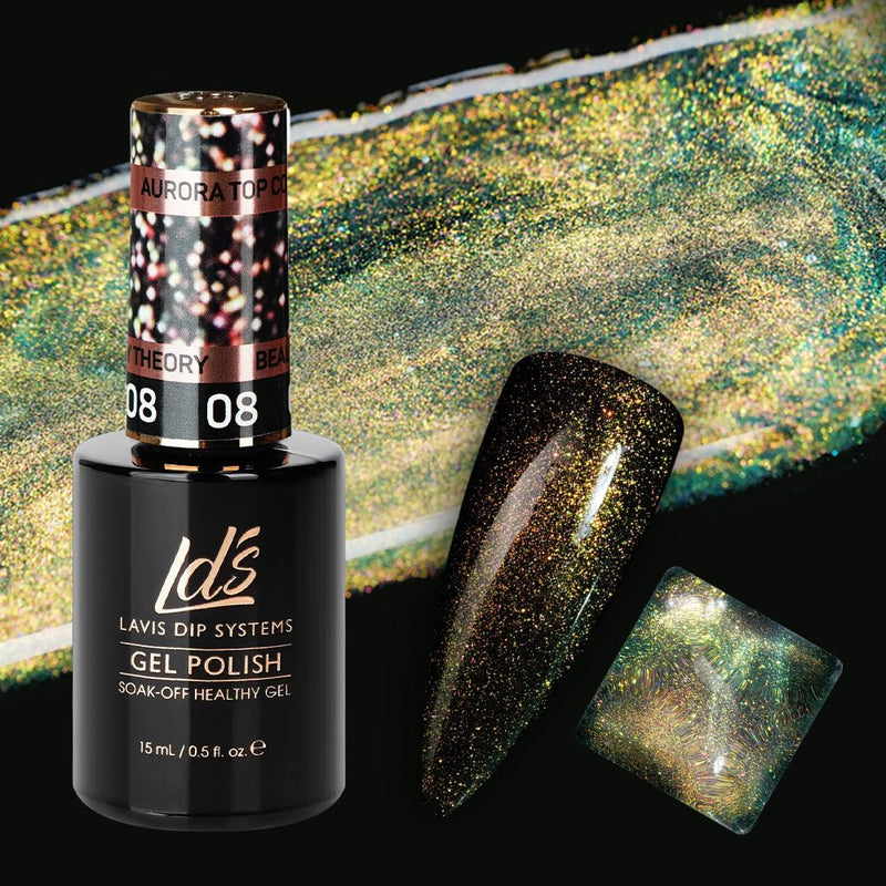LDS 08 Beauty Theory - Gel Polish 0.5 oz - Aurora Top Coat - DTK Nail Supply