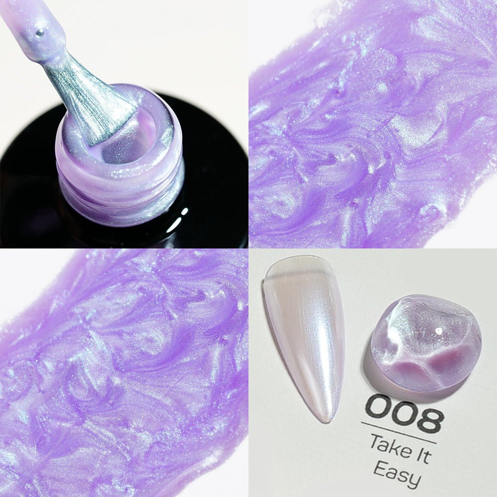 LDS 08 Take It Easy - Gel Polish 0.5 oz - Shell Aurora - DTK Nail Supply